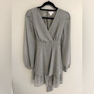 NWOT Sage Dotted Love Sleeve Dress